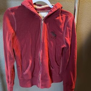 Abercrombie & Fitch Burgundy Hoodie